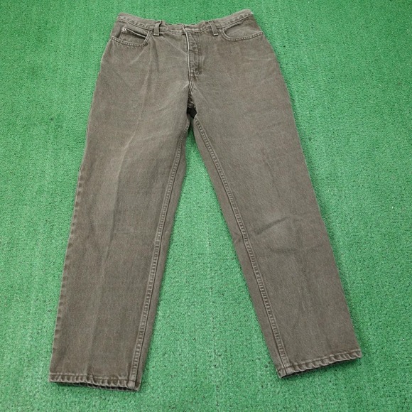 Lands' End Denim - Vintage Lands' End Jeans Womens 12 Petite Green Straight Relaxed 31x27 90s 12P